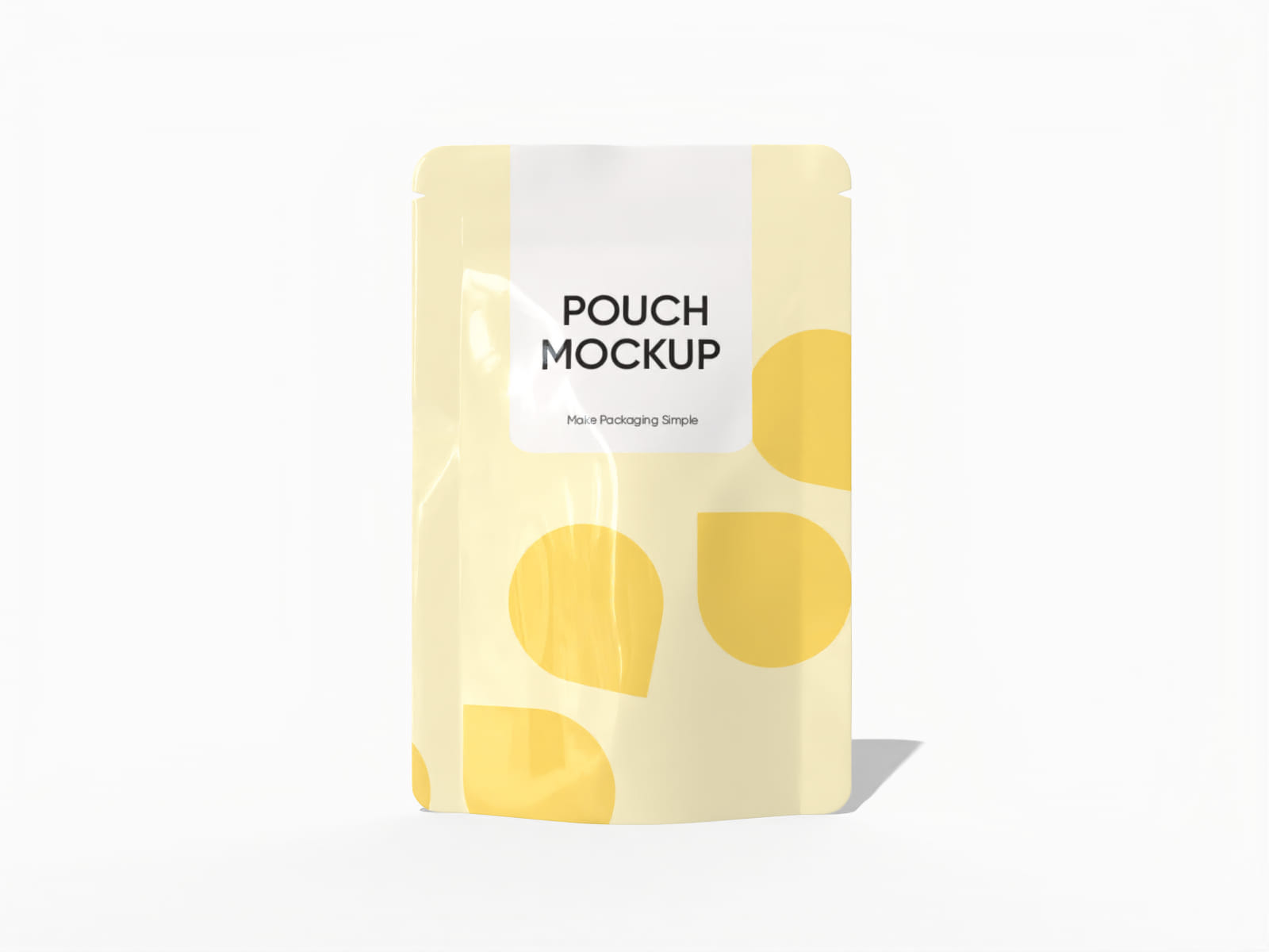 Mockup de embalagem stand up pouch