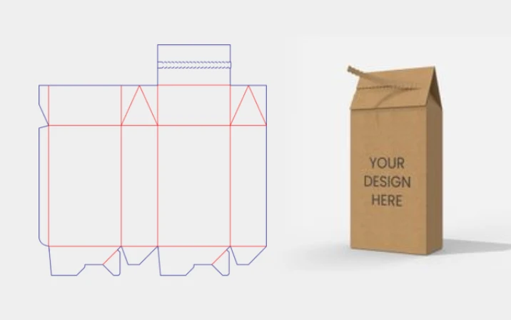 Papier-Blind-Box-Vorlage