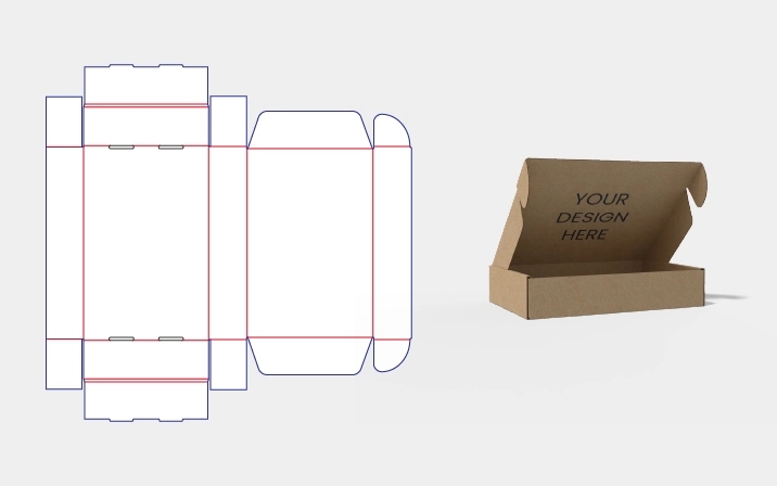 Papierbox-Vorlage