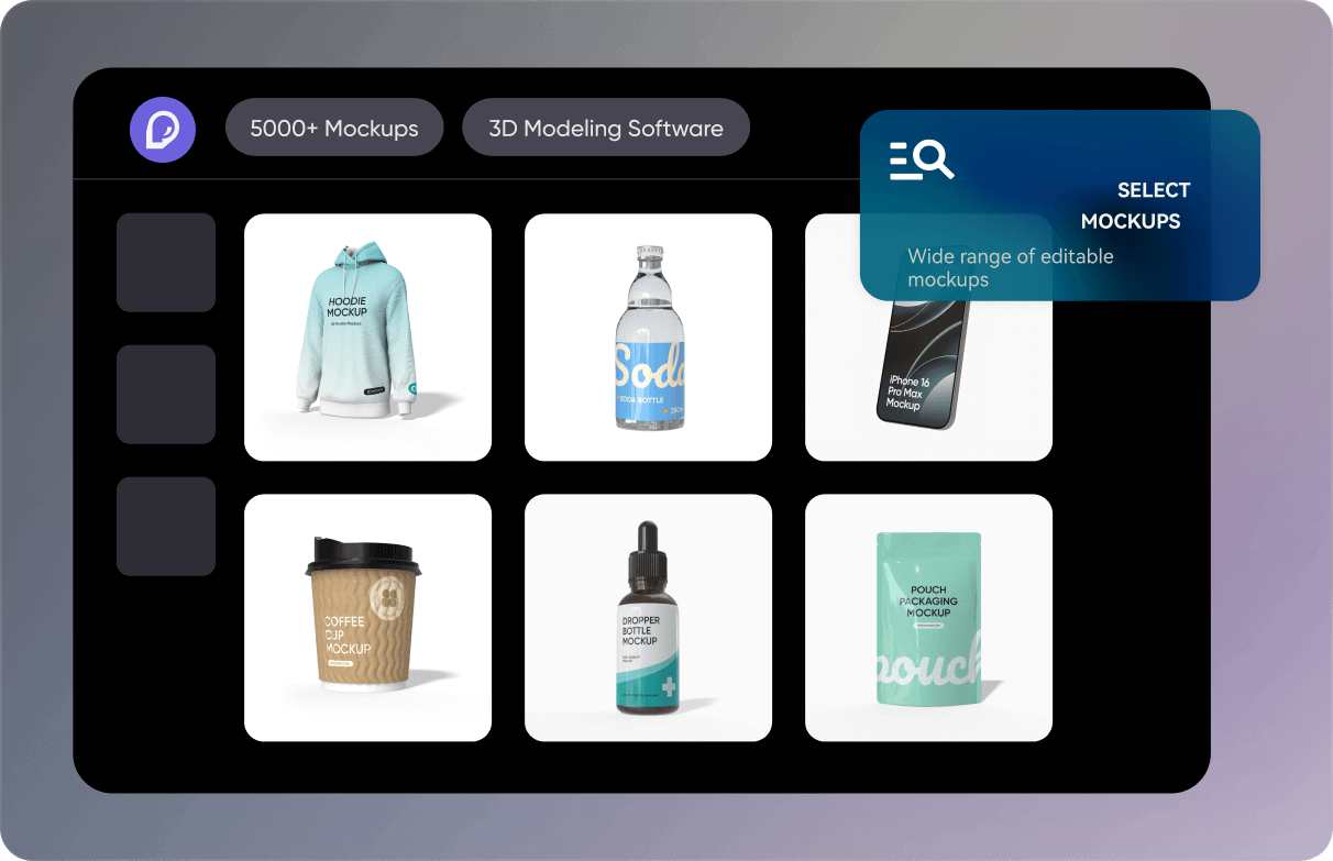 Extensive mockup library
