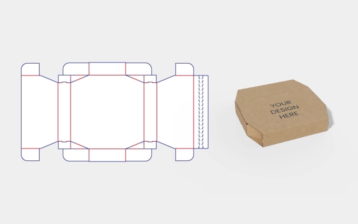 Pizza-Box-Vorlage