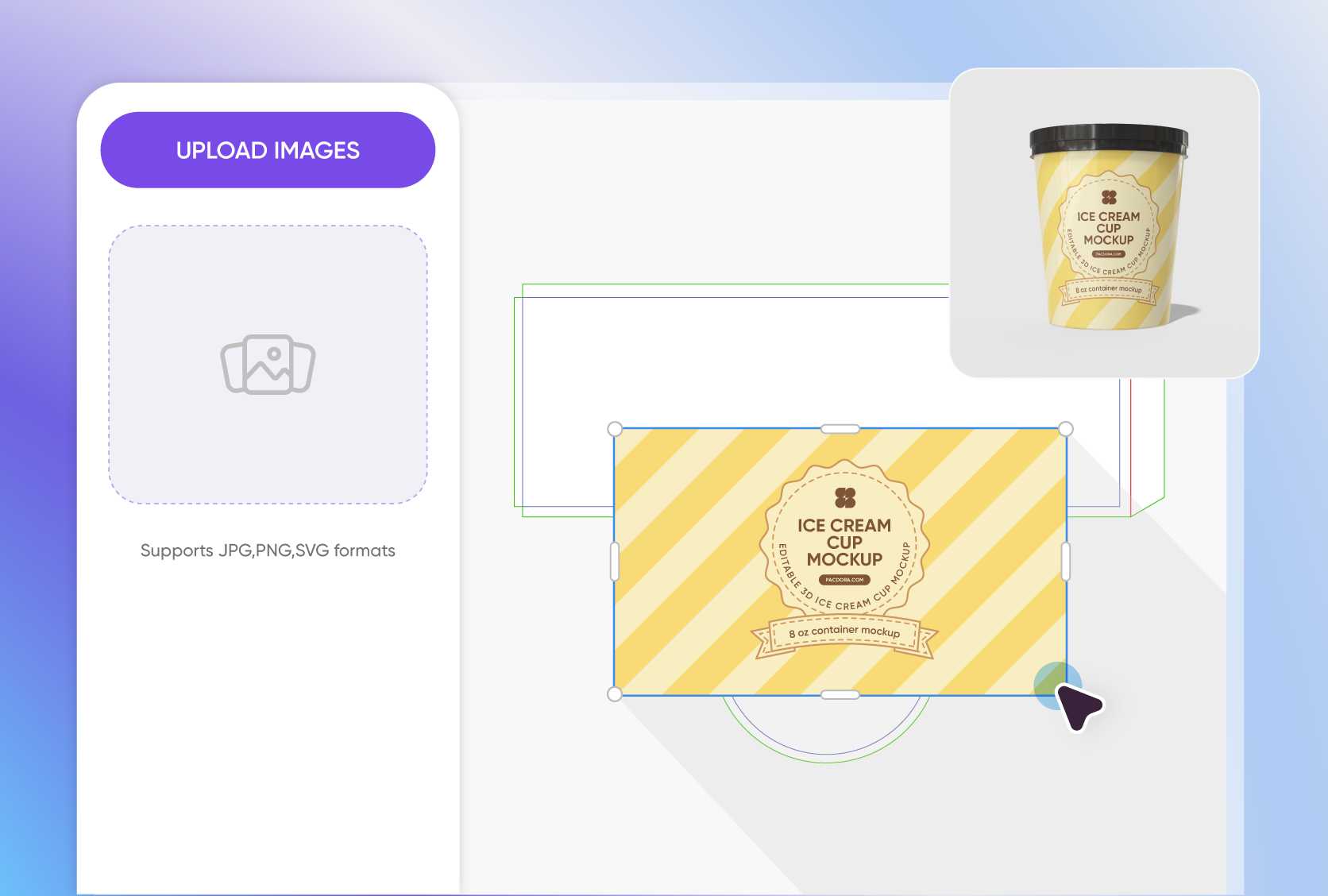 Atemberaubend realistische Lebensmittelverpackungs-Mockup-Designs