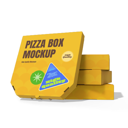 Pizza-Verpackungs-Mockups